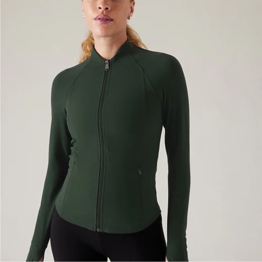 Athleta Saturation Jacket Forest Green